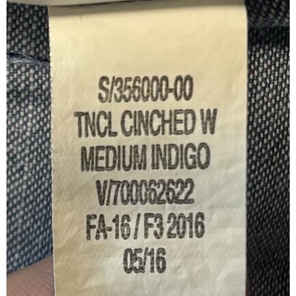 GAP Denim Chambray Shirt Dress Long Sleeve Button Up Coastal Cowgirl Boho Size M - Picture 6 of 8